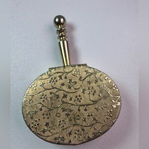 Antique Ernest Steiner Pocket Ashtray - Silent Butler- Snuff Ornate Floral